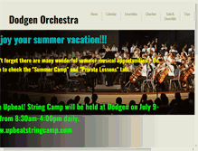 Tablet Screenshot of dodgenorchestra.org